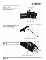 Предварительный просмотр 205 страницы Honda 1984 CBX750F Workshop Manual