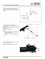 Предварительный просмотр 206 страницы Honda 1984 CBX750F Workshop Manual