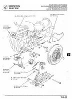 Предварительный просмотр 221 страницы Honda 1984 CBX750F Workshop Manual