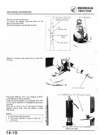 Предварительный просмотр 231 страницы Honda 1984 CBX750F Workshop Manual