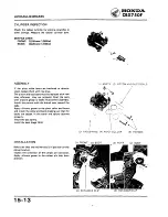 Предварительный просмотр 257 страницы Honda 1984 CBX750F Workshop Manual