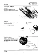 Предварительный просмотр 294 страницы Honda 1984 CBX750F Workshop Manual