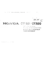 Honda 1984 CT185 Owner'S Manual предпросмотр