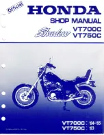 Honda 1984 Shadow VT700C Shop Manual предпросмотр