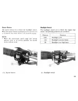 Предварительный просмотр 15 страницы Honda 1984 TRX 200 Owner'S Manual