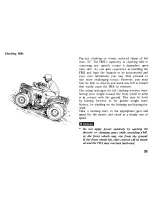 Предварительный просмотр 39 страницы Honda 1984 TRX 200 Owner'S Manual