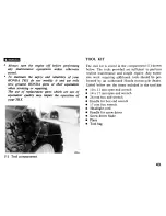 Предварительный просмотр 47 страницы Honda 1984 TRX 200 Owner'S Manual