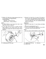 Предварительный просмотр 59 страницы Honda 1984 TRX 200 Owner'S Manual