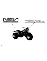 Предварительный просмотр 6 страницы Honda 1985 ATC125M Owner'S Manual