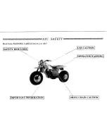 Предварительный просмотр 6 страницы Honda 1985 ATC200X Owner'S Manual