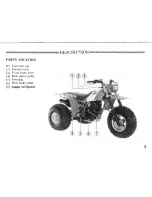 Предварительный просмотр 8 страницы Honda 1985 ATC200X Owner'S Manual