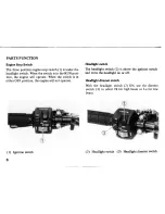 Предварительный просмотр 11 страницы Honda 1985 ATC200X Owner'S Manual