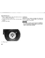 Предварительный просмотр 67 страницы Honda 1985 ATC200X Owner'S Manual