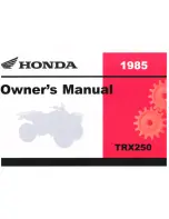 Honda 1985 Four Trax 250 Owner'S Manual preview