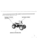 Предварительный просмотр 6 страницы Honda 1985 TRX 125 Owner'S Manual