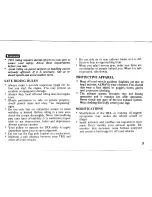 Предварительный просмотр 8 страницы Honda 1985 TRX 125 Owner'S Manual