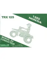 Предварительный просмотр 70 страницы Honda 1985 TRX 125 Owner'S Manual