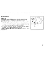 Предварительный просмотр 33 страницы Honda 1985 VT250-FII Owner'S Manual