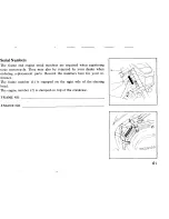 Предварительный просмотр 63 страницы Honda 1985 VT250-FII Owner'S Manual