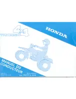 Preview for 84 page of Honda 1986 TRX350 4x4 Owner'S Manual