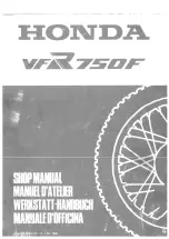 Предварительный просмотр 1 страницы Honda 1986 VFR 750F Shop Manual