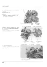 Предварительный просмотр 109 страницы Honda 1986 VFR 750F Shop Manual