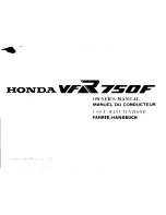 Honda 1986 VRF750F Owner'S Manual предпросмотр