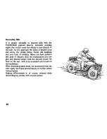 Предварительный просмотр 44 страницы Honda 1987 TRX250 FOURTRAX 250 Owner'S Manual