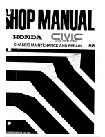 Honda 1988 Civic Coupe CRX Shop Manual предпросмотр