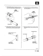 Предварительный просмотр 299 страницы Honda 1988 Civic Coupe CRX Shop Manual