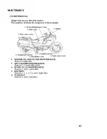 Предварительный просмотр 63 страницы Honda 1989 PACIFIC COAST PC800 Owner'S Manual