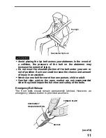 Предварительный просмотр 11 страницы Honda 1990 Prelude Online Reference Owner'S Manual