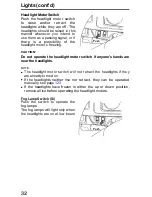 Предварительный просмотр 32 страницы Honda 1990 Prelude Online Reference Owner'S Manual