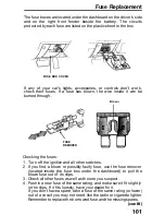 Предварительный просмотр 101 страницы Honda 1990 Prelude Online Reference Owner'S Manual