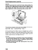 Предварительный просмотр 102 страницы Honda 1990 Prelude Online Reference Owner'S Manual