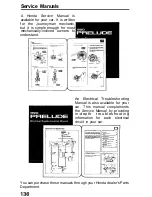 Предварительный просмотр 136 страницы Honda 1990 Prelude Online Reference Owner'S Manual