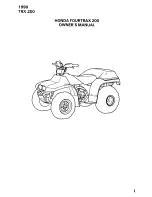 Preview for 3 page of Honda 1990 TRX200 Fourtrax200 Owner'S Manual