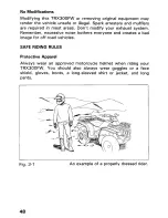 Предварительный просмотр 53 страницы Honda 1990 TRX300FW Owner'S Manual