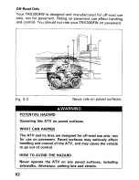 Предварительный просмотр 57 страницы Honda 1990 TRX300FW Owner'S Manual