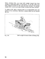 Предварительный просмотр 75 страницы Honda 1990 TRX300FW Owner'S Manual