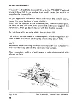 Предварительный просмотр 81 страницы Honda 1990 TRX300FW Owner'S Manual