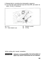 Предварительный просмотр 98 страницы Honda 1990 TRX300FW Owner'S Manual