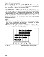 Предварительный просмотр 109 страницы Honda 1990 TRX300FW Owner'S Manual