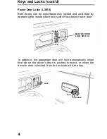 Предварительный просмотр 4 страницы Honda 1991 Accord Coupe Reference Owner'S Manual