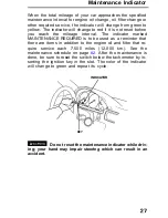 Предварительный просмотр 27 страницы Honda 1991 Accord Coupe Reference Owner'S Manual