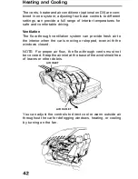 Предварительный просмотр 42 страницы Honda 1991 Accord Coupe Reference Owner'S Manual