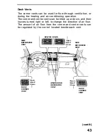 Предварительный просмотр 43 страницы Honda 1991 Accord Coupe Reference Owner'S Manual