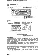 Предварительный просмотр 44 страницы Honda 1991 Accord Coupe Reference Owner'S Manual