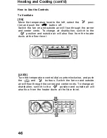 Предварительный просмотр 46 страницы Honda 1991 Accord Coupe Reference Owner'S Manual