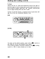 Предварительный просмотр 48 страницы Honda 1991 Accord Coupe Reference Owner'S Manual